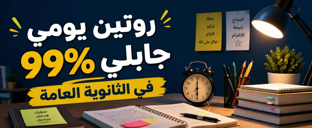 روتين يومي للدراسة والتحصيل