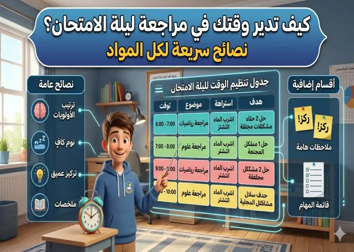 مراجعه ليله الامتحان انجليزي